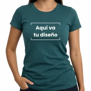 Camiseta dama algodón licrado