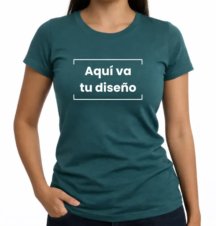 Camiseta dama algodón licrado