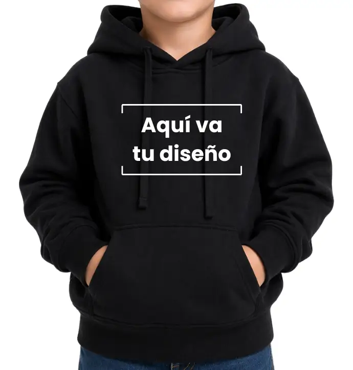 Buzo chomppa negro para niños