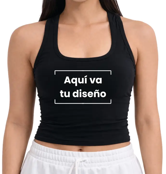 Camisilla negra de dama